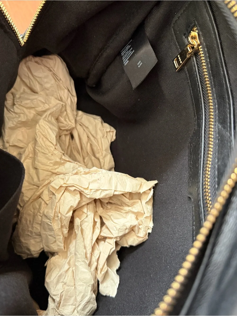 bebe Black Quilted Faux-Leather Backpack with Gold Chain & Plaque